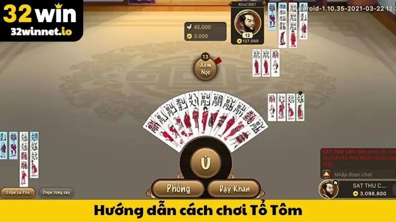 Hướng dẫn cách chơi Tổ Tôm 32WIN từ A-Z